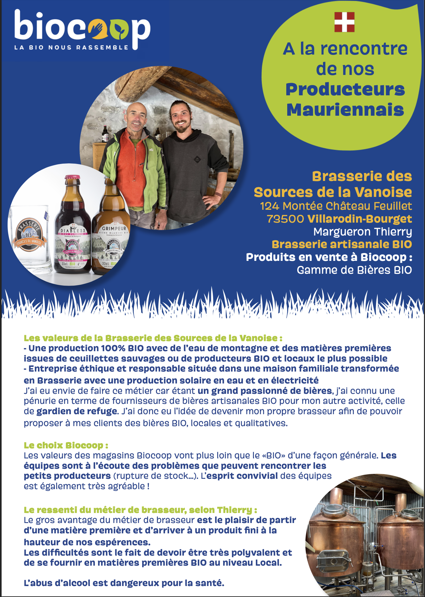 Brasserie des Sources de la Vanoise Brasserie des Sources de la Vanoise