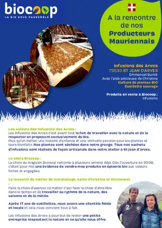 Les Infusions des Arves